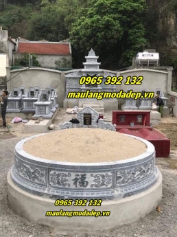 TOP 31 mẫu mộ đá tròn đẹp được lắp đặt nhiều nhất hiện nay