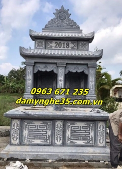Mẫu mộ đá hai mái đẹp bán tại Hà Nội