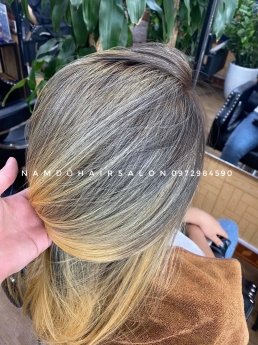 Nhuộm Tóc Top Salon Làm Màu Khói Bạc Đẹp Uy Tín Giá Rẻ Hoài Đức -Nam Đỗ Hair Salon