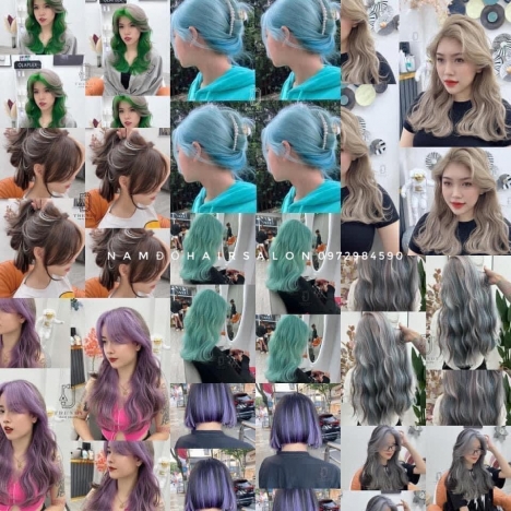 Nhuộm Tóc Salon Làm Màu Khói Bạc Đẹp Giá Rẻ Hoài Đức -Nam Đỗ Hair Salon