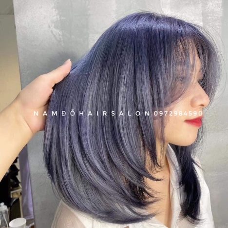 Nhuộm Tóc Top Salon Làm Màu Xanh Khói Đẹp Uy Tín Giá Rẻ Hoài Đức -Nam Đỗ Hair Salon