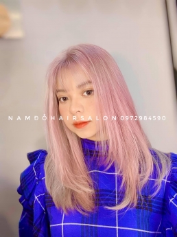 Nhuộm Tóc Top Salon Làm Màu Khói Tím Đẹp Giá Rẻ Hoài Đức -Nam Đỗ Hair Salon