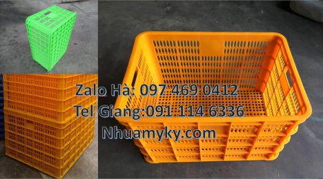 sóng nhựa hở, sóng hở 4t5, sóng nhựa công nghiệp Rổ nhựa đựng trái cây, thùng nhựa đựng hải sản, Só