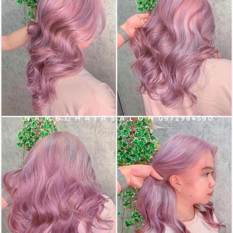 Nhuộm Tóc Top Salon Làm Màu Tím Khói Đẹp Giá Rẻ Hoài Đức -Nam Đỗ Hair Salon