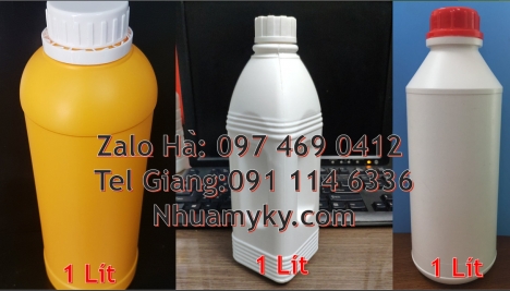 Chai nhựa 50ml đựng thuốc trừ sâu, Chai 100ml màu trong Chai nhựa 1000ml đựng mật ong, chai nhựa đự