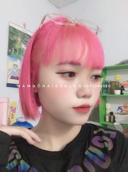 Nhuộm Tóc Salon Làm Màu Hồng Đẹp Giá Rẻ Hoài Đức -Nam Đỗ Hair Salon