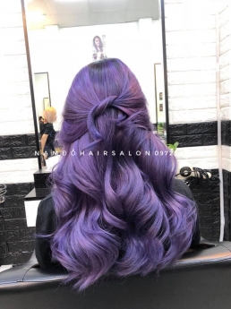 Nhuộm Tóc Top Salon Làm Màu Tím Đẹp Giá Rẻ Hoài Đức -Nam Đỗ Hair Salon