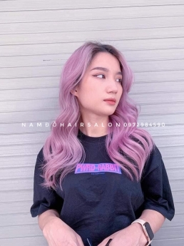 Nhuộm Tóc Làm Màu Tím Khói Đẹp Uy Tín Giá Rẻ Hoài Đức -Nam Đỗ Hair Salon