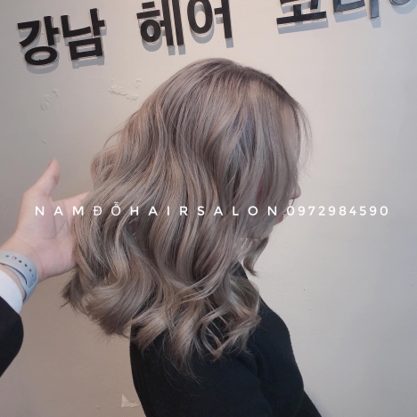 Nhuộm Tóc Top Salon Làm Màu Xám Khói Đẹp Giá Rẻ Hoài Đức -Nam Đỗ Hair Salon