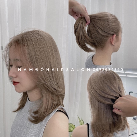 Nhuộm Tóc Salon Làm Màu Xám Khói Đẹp Giá Rẻ Hoài Đức -Nam Đỗ Hair Salon