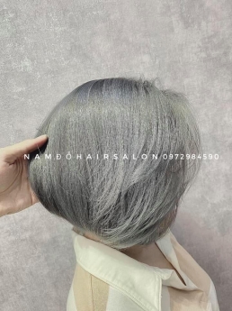 Nhuộm Tóc Làm Màu Xanh Khói Đẹp Giá Rẻ Hoài Đức -Nam Đỗ Hair Salon
