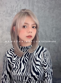 Nhuộm Tóc Làm Màu Xanh Khói Đẹp Giá Rẻ Hoài Đức -Nam Đỗ Hair Salon