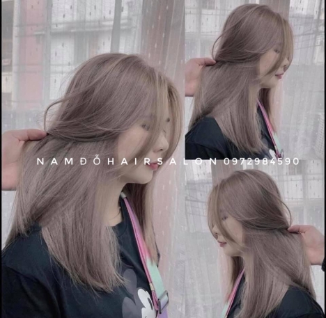 Nhuộm Tóc Top Salon Làm Màu Tím Khói Đẹp Giá Rẻ Hoài Đức -Nam Đỗ Hair Salon
