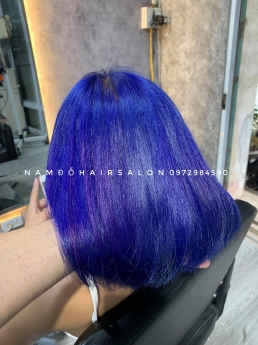 Nhuộm Tóc Top Salon Làm Màu Xanh Bule Đẹp Giá Rẻ Hoài Đức -Nam Đỗ Hair Salon