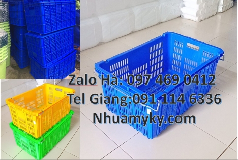 sóng nhựa hở, sóng hở 4t5, sóng nhựa công nghiệp Rổ nhựa đựng trái cây, thùng nhựa đựng hải sản, Só