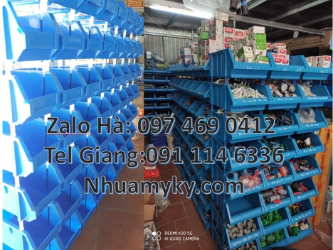 Kệ phụ tùng, kệ đựng linh kiện, kệ đựng hàng hóa thùng nhựa tp hcm khay nhựa xanh giá rẻ Khay nhựa