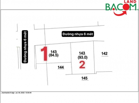 Bán 2 lô đất vị trí góc 2 mặt tiền đường oto P. Tam Hoà, gần giáo xứ Bùi Thượng!