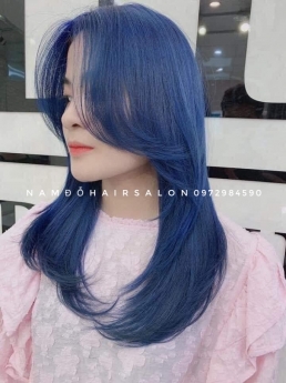 Nhuộm Tóc Top Salon Làm Màu Xanh Dương Đẹp Giá Rẻ Hoài Đức -Nam Đỗ Hair Salon
