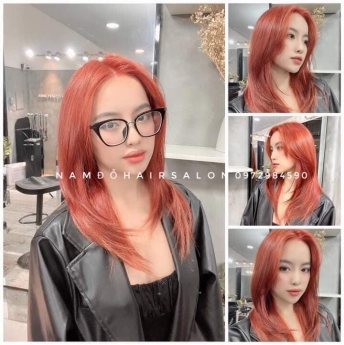 Nhuộm Tóc Top Salon Làm Màu Hồng Phấn Đẹp Giá Rẻ Hoài Đức -Nam Đỗ Hair Salon