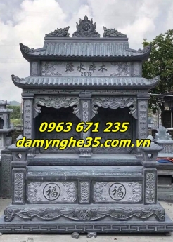 15 Mẫu mộ hai mái bằng đá đẹp bán tại Bắc Ninh