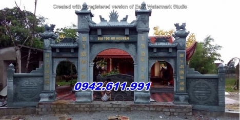 quảng ninh + bán 13 mẫu cổng đá đình chùa đẹp