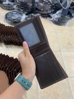 Ví Nam Da Bò Pullup Wax Nâu - Tận Xưởng Không Qua Trung Gian