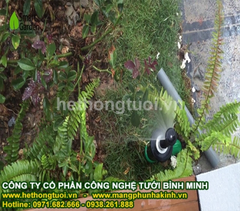 Hệ thống tưới cảnh quan, hệ thống tưới sân vườn, hệ thống tưới cây thông minh