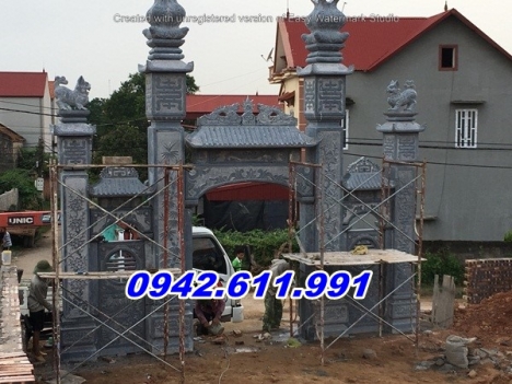 quảng ninh + bán 13 mẫu cổng đá đình chùa đẹp