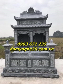 25 Mẫu mộ hai mái bằng đá đẹp bán tại Hà Nam