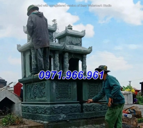 Trà vinh + 10 mẫu nhà mồ đôi bằng đá nguyên khối đẹp