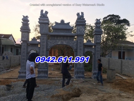 quảng ninh + bán 13 mẫu cổng đá đình chùa đẹp