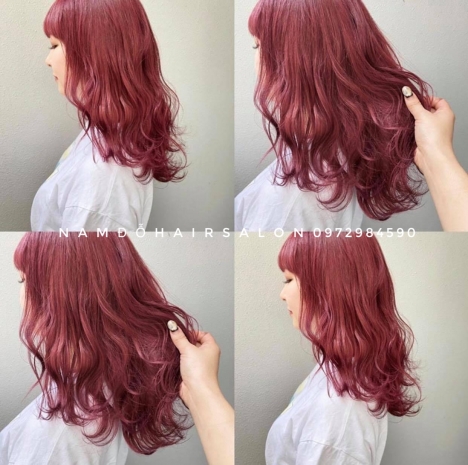 Nhuộm Tóc Top Salon Làm Màu Tím Đỏ Đẹp Uy Tín Giá Rẻ Hoài Đức -Nam Đỗ Hair Salon