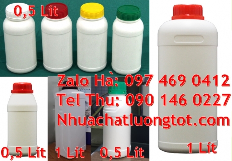 Chai 100ml màu trong  Chai nhựa vuông 500ml đựng axit Chai nhựa 50ml 30ml đựng thuốc diệt nấm, Cha