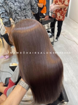 Nhuộm Tóc Top Salon Làm Màu  Vàng Rêu Đẹp Giá Rẻ Hoài Đức -Nam Đỗ Hair Salon
