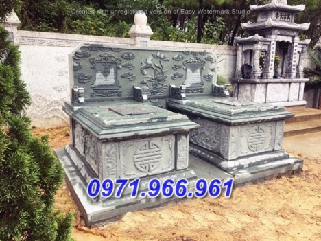 Trà vinh + 10 mẫu nhà mồ đôi bằng đá nguyên khối đẹp