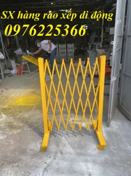 Hàng rào xếp gọn ,Hàng rào xếp kéo tay di động