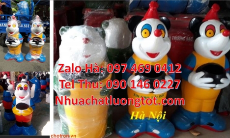 Thùng rác hình thú, sọt nhựa composite, thùng rác nhựa giá rẻ Cung cấp sỉ thùng rác con vật, Thùng r