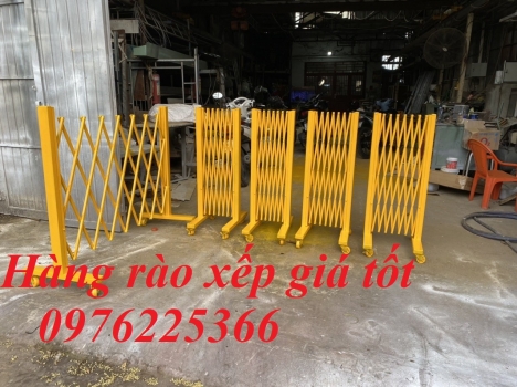 Hàng rào xếp gọn ,Hàng rào xếp kéo tay di động