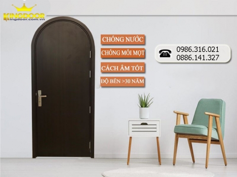 Báo giá cửa nhựa vòm composite – Cửa phòng ngủ đẹp