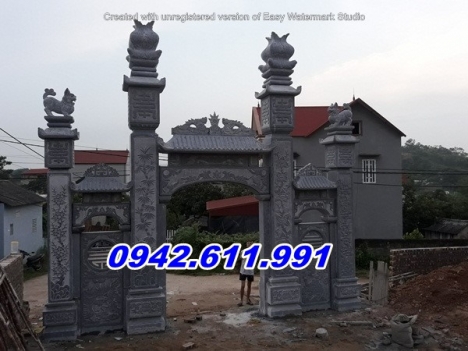 quảng ninh + bán 13 mẫu cổng đá đình chùa đẹp