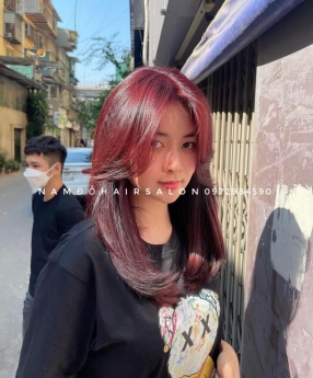 Nhuộm Tóc Top Salon Làm Màu Đỏ Tím Đẹp Uy Tín Giá Rẻ Hoài Đức - Nam Đỗ Hair Salon