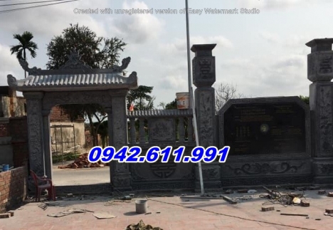 quảng ninh + bán 13 mẫu cổng đá đình chùa đẹp