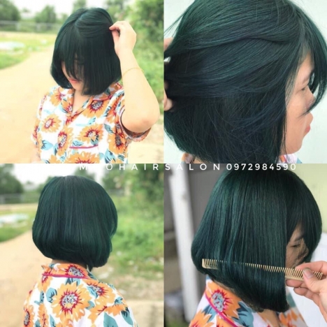 Nhuộm Tóc Top Salon Làm Màu Xanh Rêu Đẹp Giá Rẻ Hoài Đức -Nam Đỗ Hair Salon