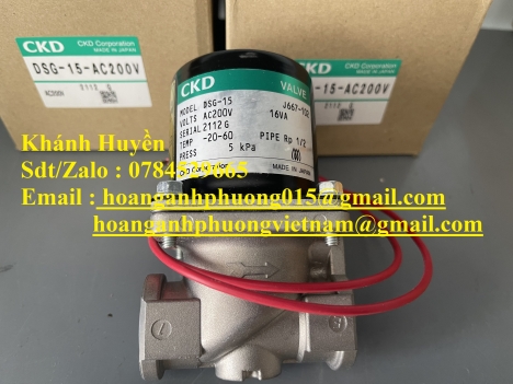 Van ngắt gas CKD DSG-15- AC200V hàng nhập khẩu chính hãng | HAP