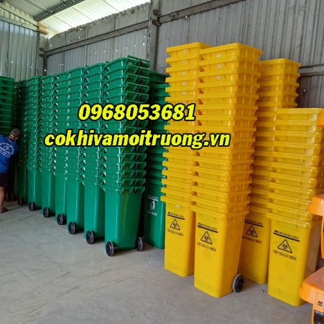 Thùng Rác 240 Lít - Thùng rác công cộng 240 lít/ thùng rác y tế 240l