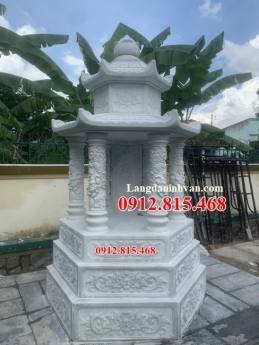 55 Mẫu mộ lục lăng bằng đá đẹp – Xây mộ tổ gia tiên hình lục giác bằng đá đẹp