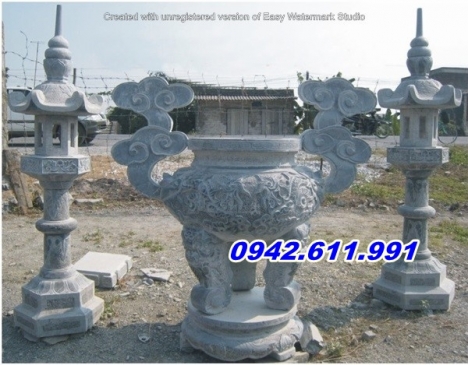 Gia lai + 013 mẫu lư hương đình chùa bằng đá đẹp