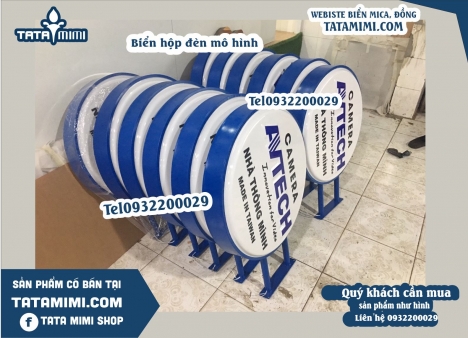 Thi công bảng hiệu hộp đèn mica