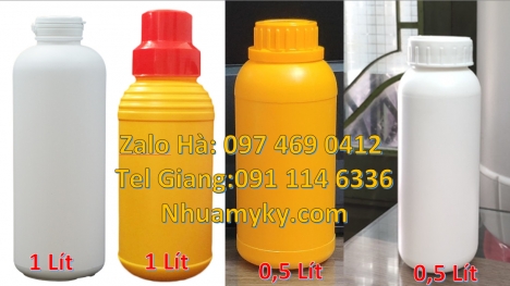 Chai nhựa, chai nhựa hdpe 50ml, chai 100ml nắp vặn, Chai hdpe 100ml vuông, chai 250 ml đựng thuốc sâ