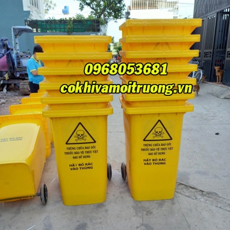 Thùng Rác 240 Lít - Thùng rác công cộng 240 lít/ thùng rác y tế 240l